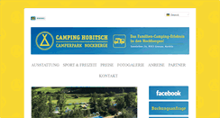 Desktop Screenshot of camping-hobitsch.at